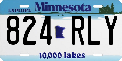 MN license plate 824RLY