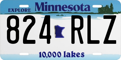 MN license plate 824RLZ