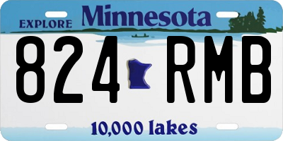 MN license plate 824RMB