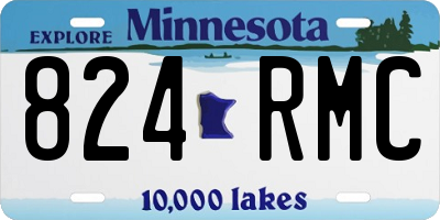 MN license plate 824RMC
