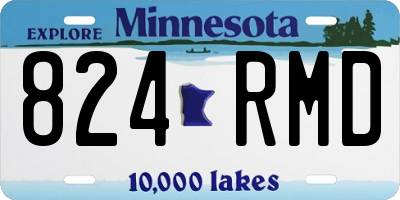 MN license plate 824RMD