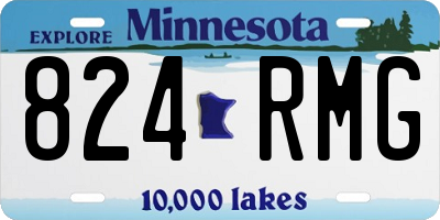 MN license plate 824RMG
