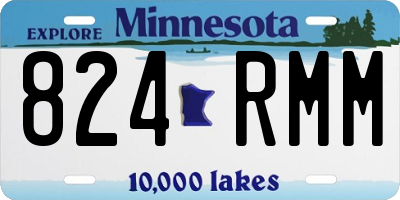 MN license plate 824RMM