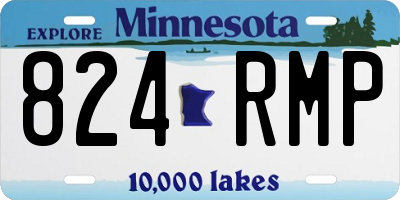 MN license plate 824RMP
