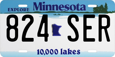 MN license plate 824SER