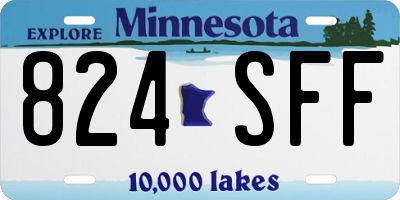 MN license plate 824SFF