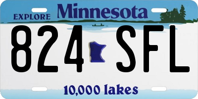 MN license plate 824SFL