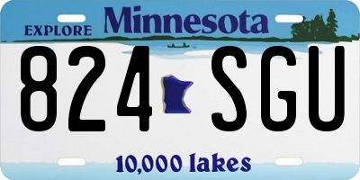 MN license plate 824SGU