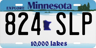 MN license plate 824SLP