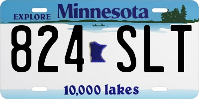 MN license plate 824SLT