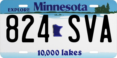 MN license plate 824SVA
