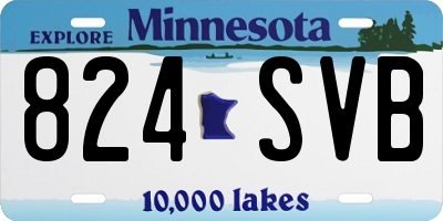 MN license plate 824SVB