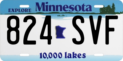 MN license plate 824SVF