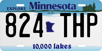 MN license plate 824THP