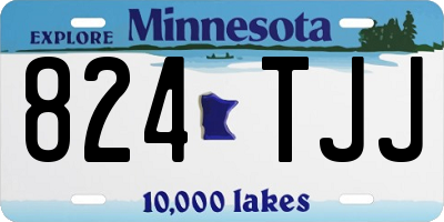 MN license plate 824TJJ
