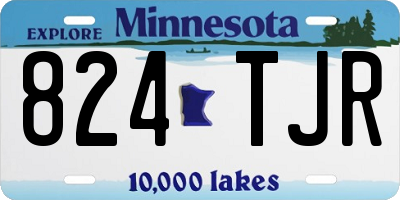 MN license plate 824TJR