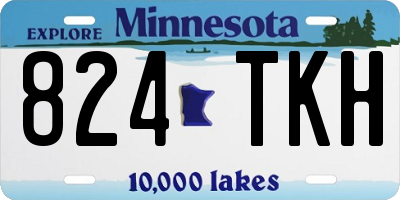 MN license plate 824TKH