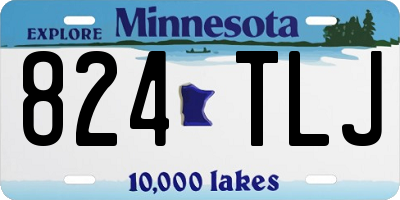 MN license plate 824TLJ
