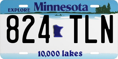 MN license plate 824TLN