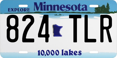 MN license plate 824TLR