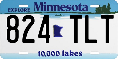 MN license plate 824TLT