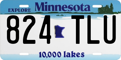 MN license plate 824TLU