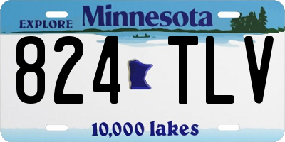 MN license plate 824TLV