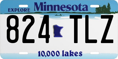 MN license plate 824TLZ