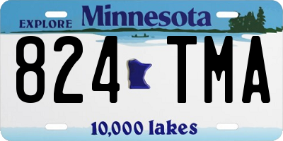 MN license plate 824TMA