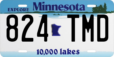 MN license plate 824TMD