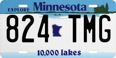 MN license plate 824TMG
