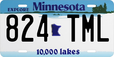 MN license plate 824TML