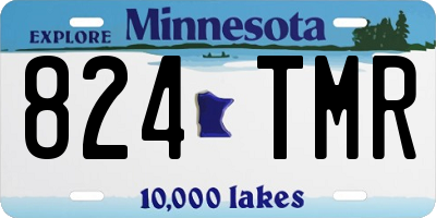 MN license plate 824TMR
