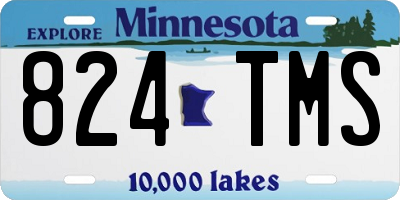 MN license plate 824TMS