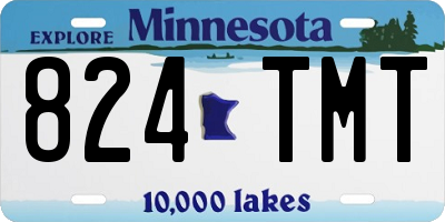 MN license plate 824TMT
