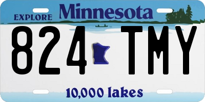 MN license plate 824TMY