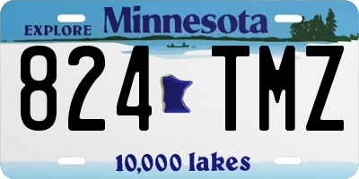 MN license plate 824TMZ