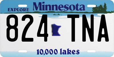 MN license plate 824TNA