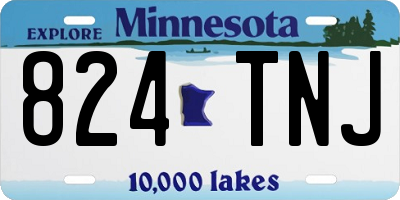 MN license plate 824TNJ