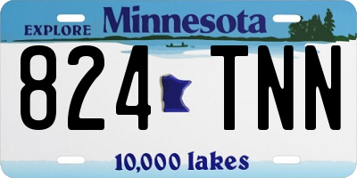 MN license plate 824TNN