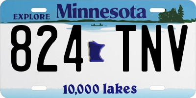 MN license plate 824TNV