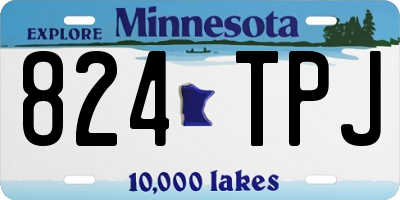 MN license plate 824TPJ