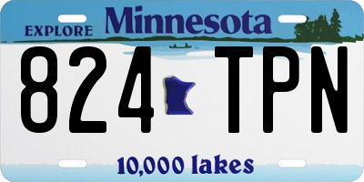 MN license plate 824TPN