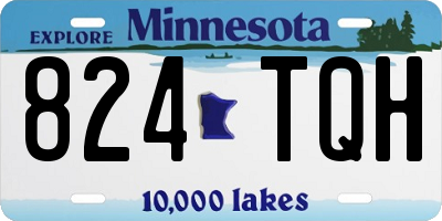 MN license plate 824TQH
