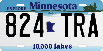 MN license plate 824TRA