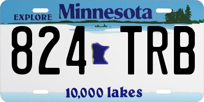 MN license plate 824TRB