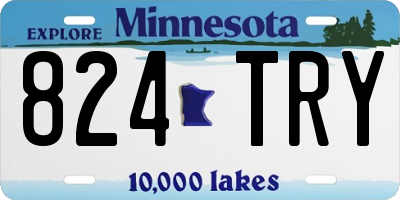 MN license plate 824TRY