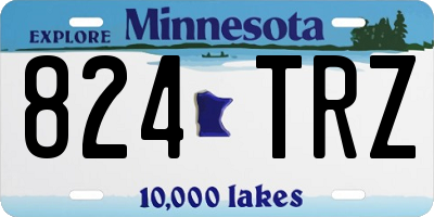 MN license plate 824TRZ