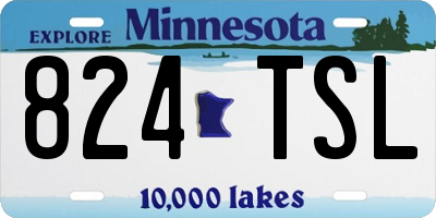MN license plate 824TSL