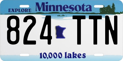 MN license plate 824TTN